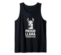 Proud Llama Teacher Club Funny Graphic Tank Top
