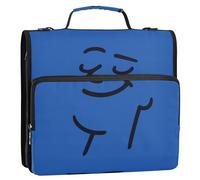 Proud Look 1.5 Inch 3 Rings Organizer Binder with Handle and Removable Shoulder Strap Multi-Pocket Document Binder Organizer for School/Office