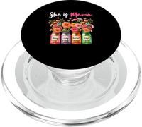 Proud Mama Loving Strong Beautiful Kind Mother's Day Floral PopSockets PopGrip for MagSafe