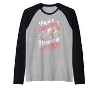 Proud Mama of A Beautiful Herd Elephant Elephants Raglan Baseball Tee