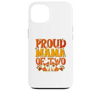 Proud Mama of Two Dogs Retro Corgi Mom Paw Print Style Case for iPhone 13