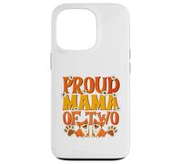 Proud Mama of Two Dogs Retro Corgi Mom Paw Print Style Case for iPhone 13 Pro