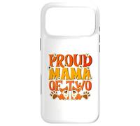 Proud Mama of Two Dogs Retro Corgi Mom Paw Print Style Case for iPhone 17 Pro Max