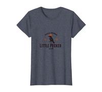 Proud Member Little Pecker Club Woodpecker Enthusiast T-Shirt, Women, Heather Blue, 3XL