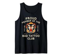 Proud Member Of The Bad Tattoo Club Funny Tattoo Tank Top