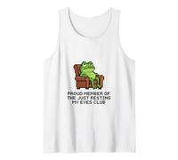 Proud Member of The Just Resting My Eyes Club Pixel Frog Tank Top