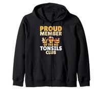 Proud Member of the No Tonsils Club - Tonsillectomy Recovery Zip Hoodie