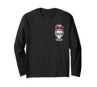Proud Member of We Do Not Care Club WDNC Skeleton Messy Bun Long Sleeve T-Shirt
