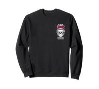 Proud Member of We Do Not Care Club WDNC Skeleton Messy Bun Sweatshirt