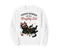 Proud Member OfNaughty List Funny Cat Christmas Sweatshirt