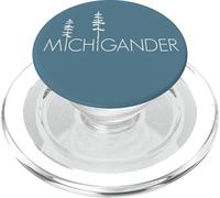Proud Michigander, Michigan Up North Pine Trees PopSockets PopGrip for MagSafe