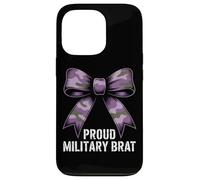 PROUD MILITARY BRAT Camo Bow Army Family Veteran Case for iPhone 13 Pro