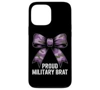 PROUD MILITARY BRAT Camo Bow Army Family Veteran Case for iPhone 13 Pro Max