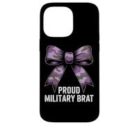 PROUD MILITARY BRAT Camo Bow Army Family Veteran Case for iPhone 14 Pro Max