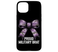 PROUD MILITARY BRAT Camo Bow Army Family Veteran Case for iPhone 15 Plus