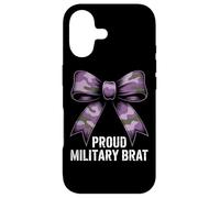 PROUD MILITARY BRAT Camo Bow Army Family Veteran Case for iPhone 17