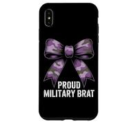 PROUD MILITARY BRAT Camo Bow Army Family Veteran Case for iPhone XS Max