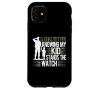 Proud Military Dad American USA Flag Soldier Veteran - Son Case for iPhone 11