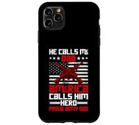 Proud Military Dad American USA Flag Soldier Veteran - Son Case for iPhone 11 Pro Max