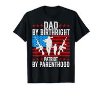 Proud Military Dad American USA Flag Soldier Veteran - Son T-Shirt