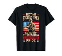 Proud Military Dad American USA Flag Soldier Veteran - Son T-Shirt