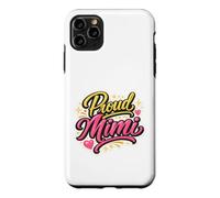 Proud Mimi Pink and Yellow Retro Heart Design Case for iPhone 11 Pro Max