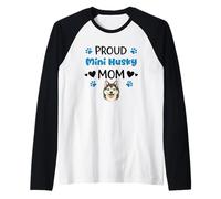 Proud Mini Husky Mom Alaskan Klee Kai Dog Lover Raglan Baseball Tee