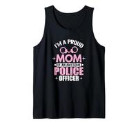 Proud Mom Awesome Police Officer Cop Mom Tank Top