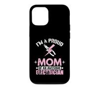 Proud Mom Freaking Awesome Electrician Mom Case for iPhone 12/12 Pro