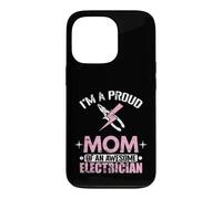 Proud Mom Freaking Awesome Electrician Mom Case for iPhone 13 Pro