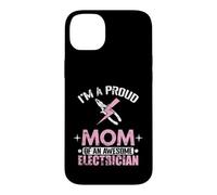 Proud Mom Freaking Awesome Electrician Mom Case for iPhone 14 Plus