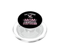 Proud Mom Freaking Awesome Electrician Mom PopSockets PopGrip for MagSafe