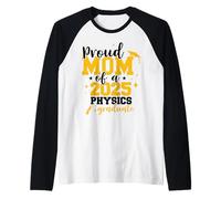 Proud Mom Of A Class Of 2025 Physics Science Graduate Senior Raglan Baseball Tee