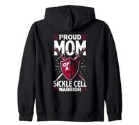 Proud Mom Of A Sickle Cell Warrior Family Support Zip Hoodie