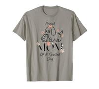 Proud Mom Of A Spoiled Dog Happy Mother's Day Pet Flowers T-Shirt