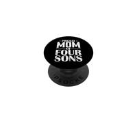 Proud Mom of Four Sons PopSockets Adhesive PopGrip