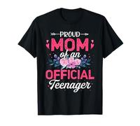 Proud Mom of Teenager 13th Birthday Mother's Day T-Shirt