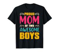 Proud Mom Of Two Awesome Boys Apparel T-Shirt