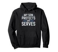 Proud Mom Police Academy Graduate Thin Blue Line Mother Pullover Hoodie