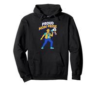 Proud Mom Pride Rainbow Flag Celebration Equality Diversity Pullover Hoodie