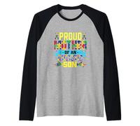 Proud Mother Of An Autistic Son Raglan Baseball Tee