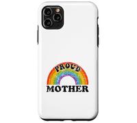 Proud Mother Rainbow Art Groovy Vintage LGBT Ally Gay Kids Case for iPhone 11 Pro Max
