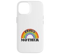 Proud Mother Rainbow Art Groovy Vintage LGBT Ally Gay Kids Case for iPhone 14
