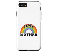 Proud Mother Rainbow Art Groovy Vintage LGBT Ally Gay Kids Case for iPhone SE (2020) / 7/8
