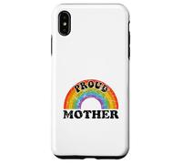 Proud Mother Rainbow Art Groovy Vintage LGBT Ally Gay Kids Case for iPhone XS Max