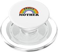 Proud Mother Rainbow Art Groovy Vintage LGBT Ally Gay Kids PopSockets PopGrip for MagSafe