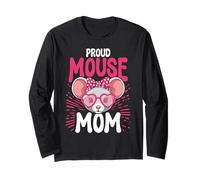Proud Mouse Mom Graphic for Mice Owner Women Girls Long Sleeve T-Shirt