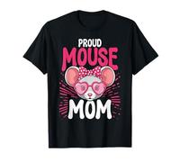Proud Mouse Mom Graphic for Mice Owner Women Girls T-Shirt