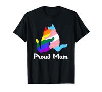 Proud Mum LGBT Gay Pride Month Rainbow Flag T-Shirt
