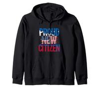 Proud New Citizen Zip Hoodie